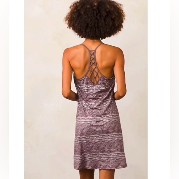 prAna Elixir Mini Dress in Volcanic Plum Sumatra size Medium - Picture 3 of 16